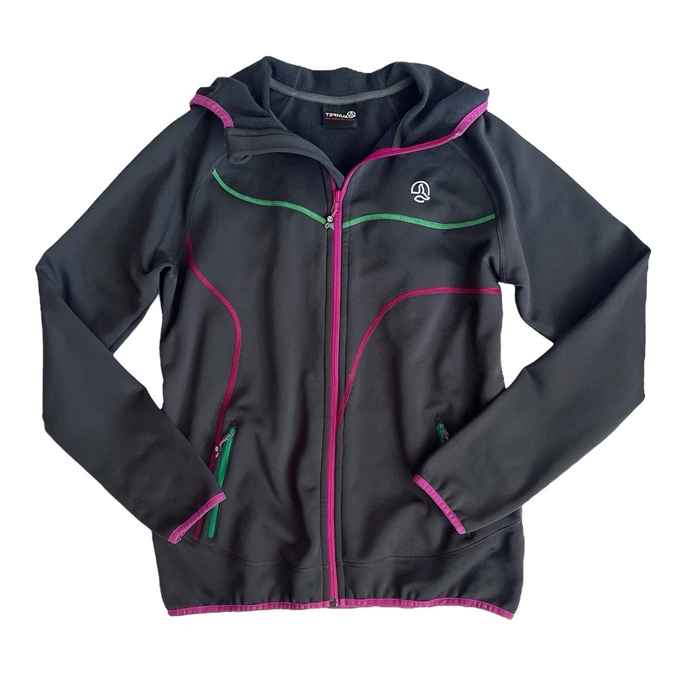 Ternua Hooded Slim Fit Jacket Soft Shell Stretch Pro Charcoal Gray Women's L